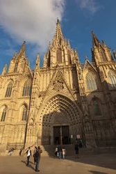Barcellona, Spagna. La cattedrale gotica.